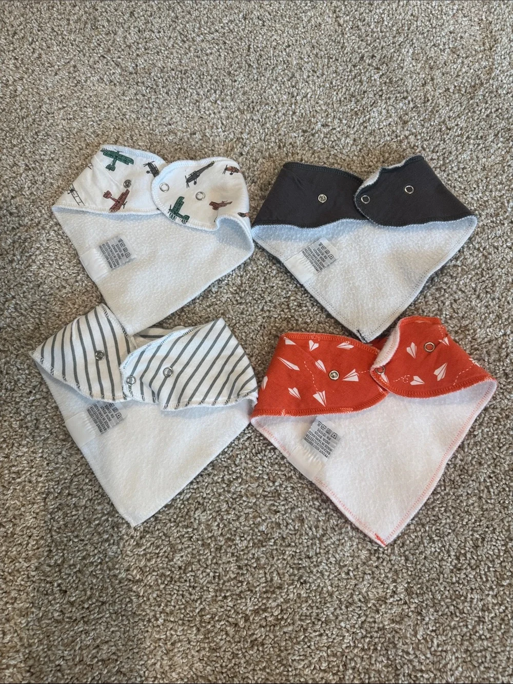 Copper Pearl Ace Bib Set of 4